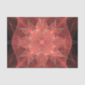 赤い金ゴールド黄色の幾何学星切り離し 薄葉紙 (正面)