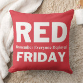 赤い金曜日に展開された全員を覚える クッション (ブランケット)