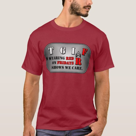 赤い金曜日メンズTシャツ Tシャツ (正面)