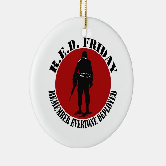 赤い金曜日-配置される皆を覚えて下さい セラミックオーナメント (右)