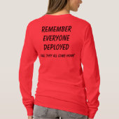 赤い金曜日! 配置される皆を覚えて下さい Tシャツ (裏面)