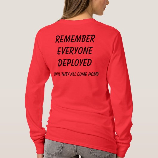 赤い金曜日! 配置される皆を覚えて下さい Tシャツ (裏面)