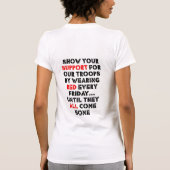 赤い金曜日 Tシャツ (裏面)