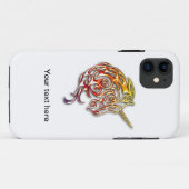 赤い金種族のユニコーンのiphoneカバーデザイン Case-Mate iPhoneケース (裏面(横))