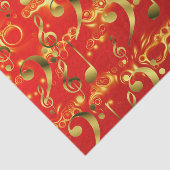 赤い金色の楽譜 薄葉紙 (詳細)