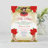 赤い金 チャロ 3歳の誕生日 メキシカン 招待状 (スタンド正面)