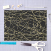 赤い金 黒い唇のキス ブライダルシャワー 薄葉紙 (クラフト)