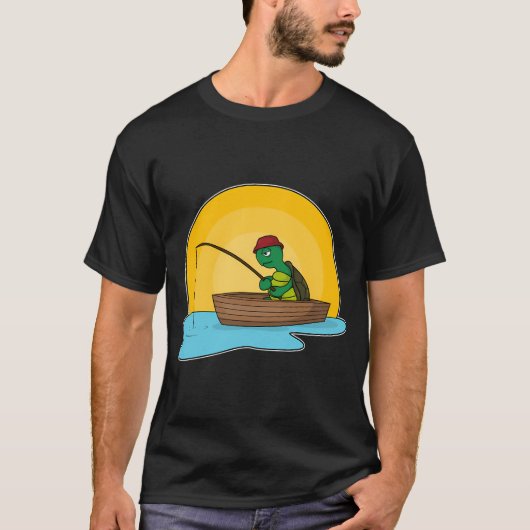 赤い釣り船 Tシャツ (正面)