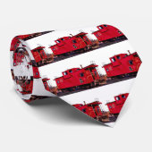 赤い鉄道車掌車 ネクタイ (ロール)