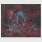 赤い銀河系の包装紙 ラッピングペーパー (フラット)