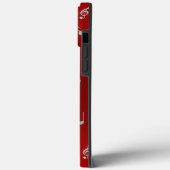 赤い銀色の音符 OtterBox iPhone Case-Mate iPhoneケース (裏面 / 左)