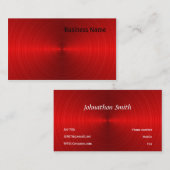 赤い鋼鉄 名刺 (正面/裏面)