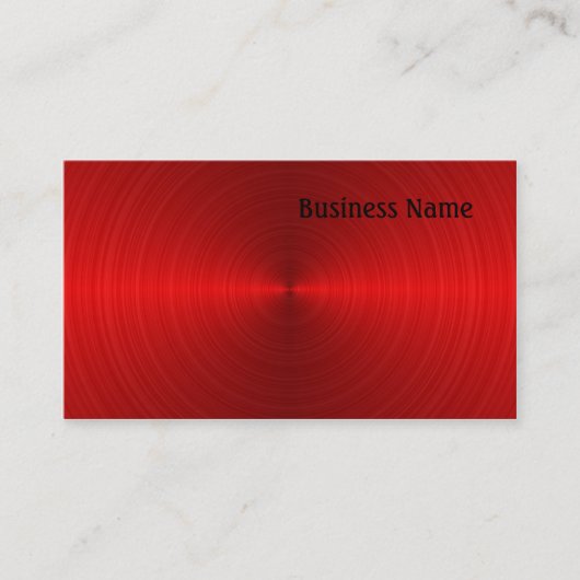 赤い鋼鉄 名刺 (正面)