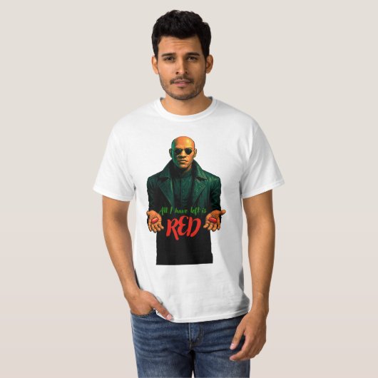 赤い錠剤 Tシャツ (正面フル)
