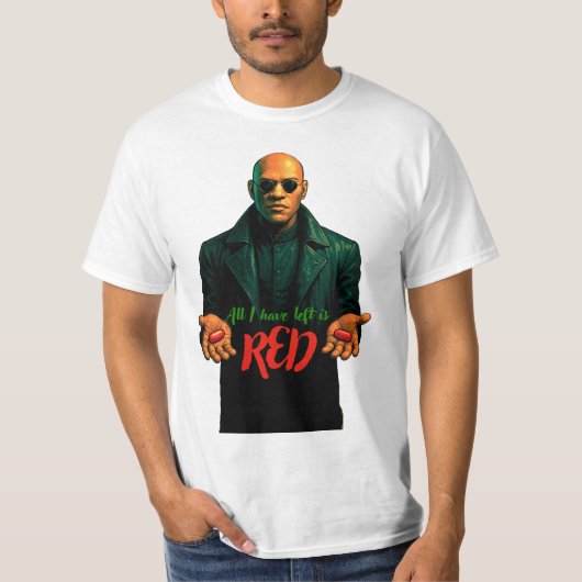 赤い錠剤 Tシャツ (正面)