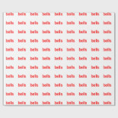 赤い鐘（鐘の鐘）の語句 ラッピングペーパー (フラット)