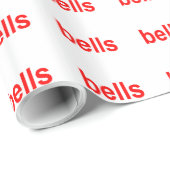 赤い鐘（鐘の鐘）の語句 ラッピングペーパー (ロールコーナー)