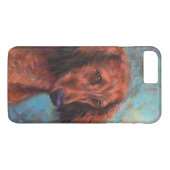 赤い長い髪のダックスフント Case-Mate iPhoneケース (裏面(横))