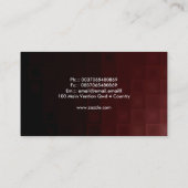 赤い長方形の名刺 名刺 (裏面)