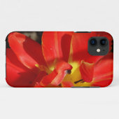 赤い開いた花チューリップ花の写真 Case-Mate iPhoneケース (裏面(横))