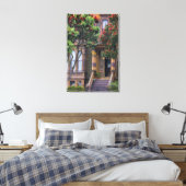 赤い開花ガムツリーフレームビクトリアンスタイル キャンバスプリント (インサイチュ (寝室))