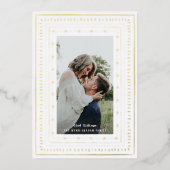 赤い陶器の写真金ゴールド 箔シーズンカード (正面)