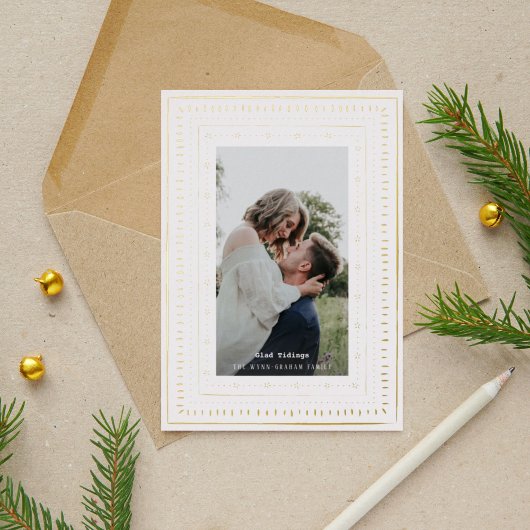 赤い陶器の写真金ゴールド 箔シーズンカード