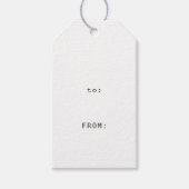 赤い陶器の贈り物ラベル ギフトタグ (正面)