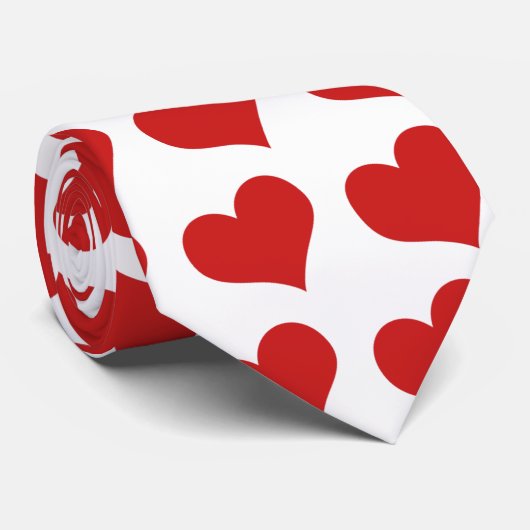 赤い雄鹿のタイ ネクタイ (ロール)