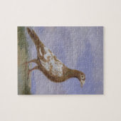 赤い雑色の伝書鳩(キャンバスの油) ジグソーパズル (横)