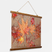 赤い離れ雨滴 吊り下げ型タペストリー (傾斜あり)