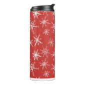 赤い雪の上の冬 タンブラー (回転左)