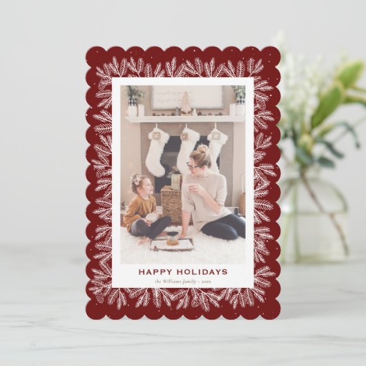 赤い雪の森の家族の写真 シーズンカード (スタンド正面)