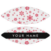 赤い雪の結晶、お名前、パーソナライズ アメリカンフットボール (パネル)