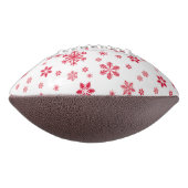 赤い雪の結晶、お名前、パーソナライズ アメリカンフットボール (回転90)