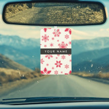 赤い雪の結晶、お名前、パーソナライズ