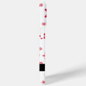 赤い雪の結晶、お名前、パーソナライズ Case-Mate iPhoneケース (裏面 / 右)