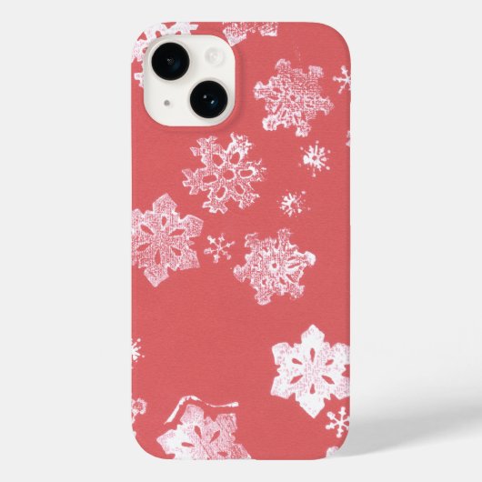 赤い雪のiPhone 14大麦そこにケース Case-Mate iPhoneケース (裏面)