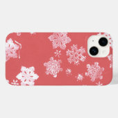赤い雪のiPhone 14大麦そこにケース Case-Mate iPhoneケース (裏面 (横))