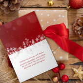 赤い雪エレガント片クリスマスツリー シーズンカード