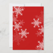 赤い雪片が舞うクリスマスパーティをしよう 招待状 (裏面)