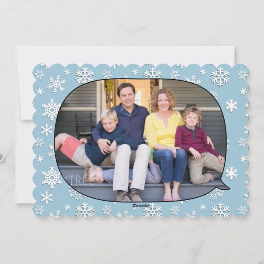 赤い雪片の柴犬のメリークリスマスカード シーズンカード (裏面)