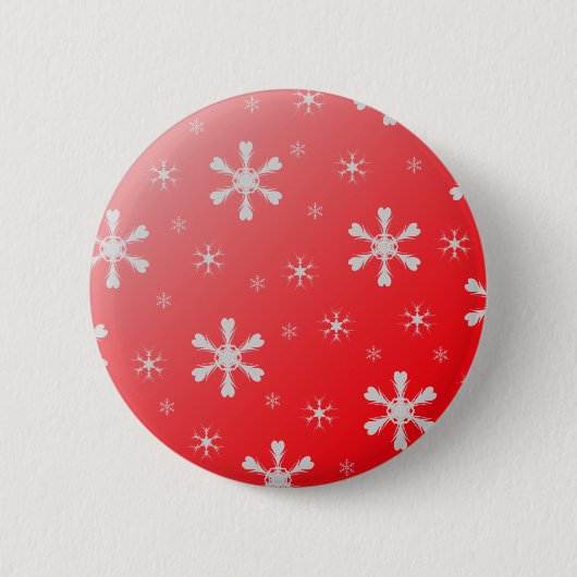 赤い雪片ボタン 缶バッジ (正面)