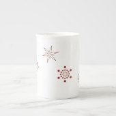 赤い雪片|のエスプレッソのマグ ボーンチャイナマグカップ (正面)