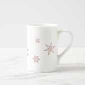 赤い雪片|のエスプレッソのマグ ボーンチャイナマグカップ (右)