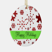 赤い雪片 セラミックオーナメント (右)