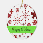 赤い雪片 セラミックオーナメント (左)