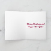 赤い雪片-メリークリスマス シーズンカード (内部)