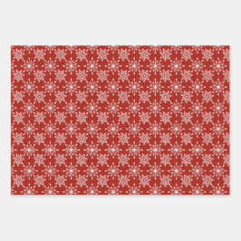 赤い雪片 ラッピングペーパーシート