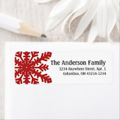 赤い雪片:: 差出人住所ラベル ラベル (インサイチュ)